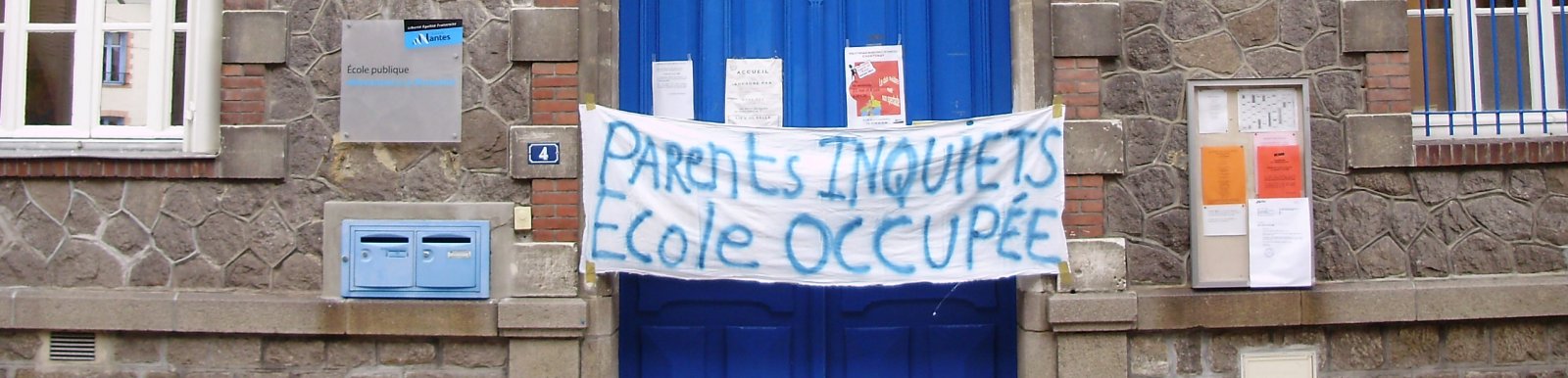 "Parents worried. School occupied"